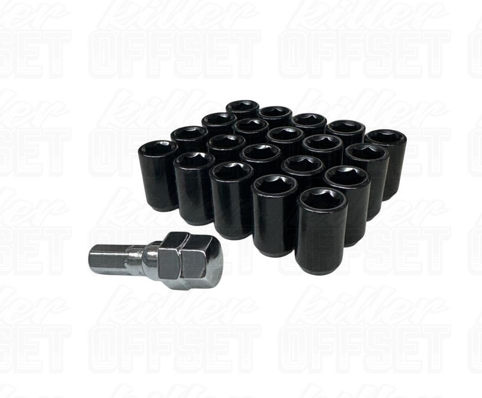 Killer Offset® M12x1.5mm Black Tuner Wheel Nuts