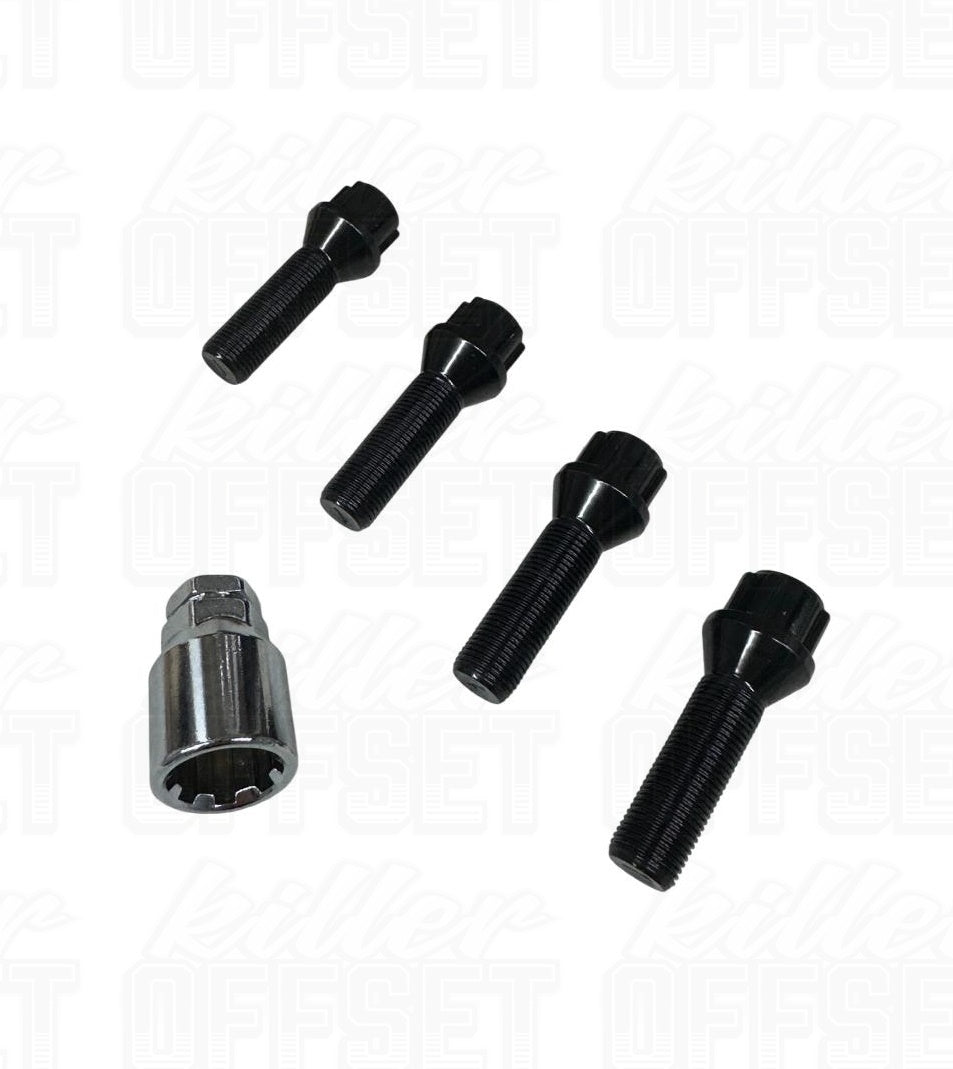 Killer Offset® M14x1.5mm Extended Tapered Locking Wheel Bolts