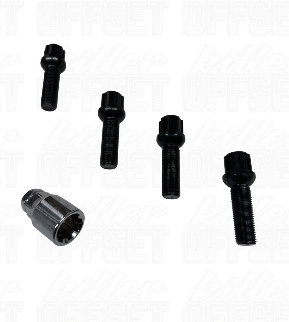 Killer Offset® M14x1.5mm Extended Radius Locking Wheel Bolts